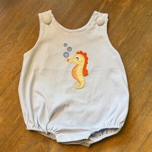 Zucchini Kids Seahorse Baby Romper 12M